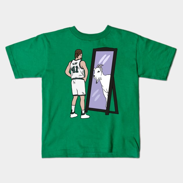 Kelly Olynyk Mirror GOAT (Celtics) Kids T-Shirt by rattraptees